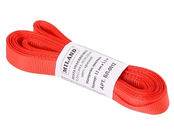 Лента упаковочная репсовая Классика, 12 мм х 5,5 м, красный